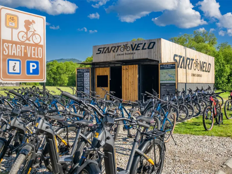 Start Velo Wypożyczalnia rowerów Velo Czorsztyn i Velo Dunajec